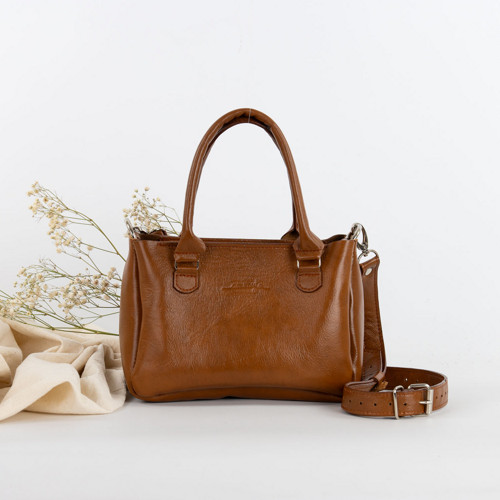 Kožená kabelka Stella Mini Style (brandy brown) — foto 2