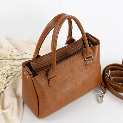 Kožená kabelka Stella Mini Style (brandy brown) — foto 5