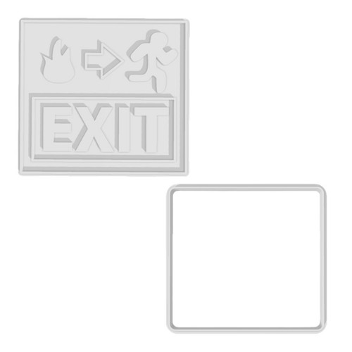 Vykrajovátko HASIČI - exit únikový východ — foto 2