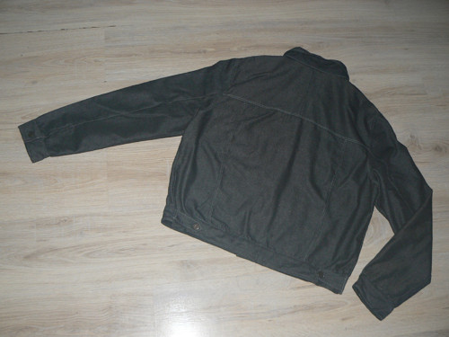 Pánská černá džínová bunda - vel. M — foto 5