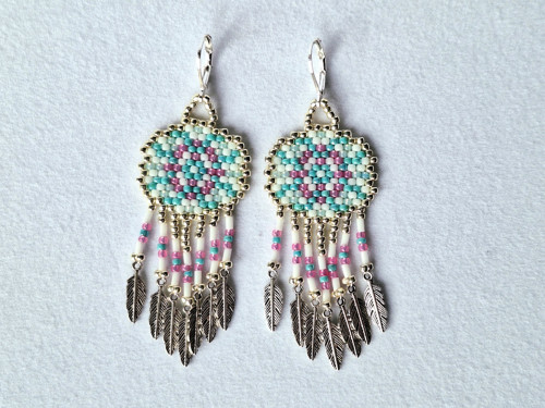 Dream Catchers Beaded Earrings — foto 6