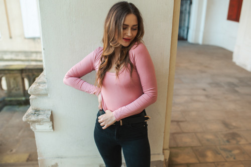Tričko Lou oldpink bambus — foto 3