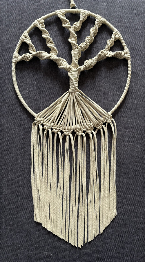 Macramé dekorace - Strom života 31x60 — foto 2