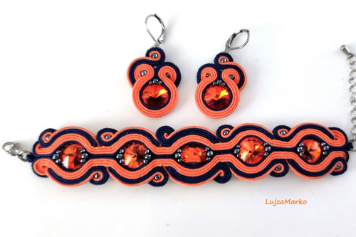 Dária soutache / sutaš sada šperku — foto 6