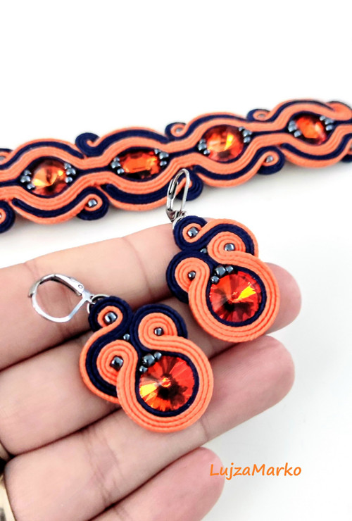 Dária soutache / sutaš sada šperku — foto 5