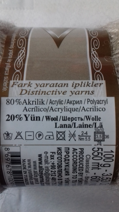 Pletací příze ALIZE ANGORA GOLD — foto 2