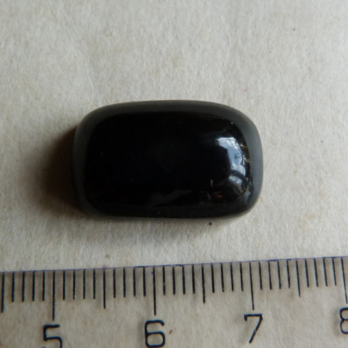 Obsidián duhový - kabašon - 2 cm — foto 5