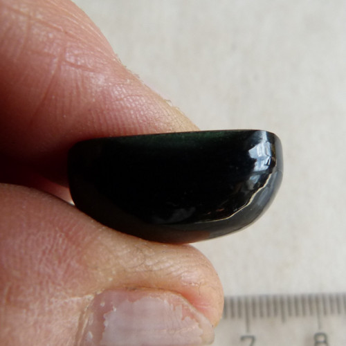 Obsidián duhový - kabašon - 2 cm — foto 3