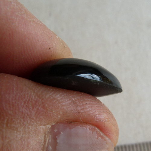 Obsidián duhový - kabašon - 1,7 cm — foto 6