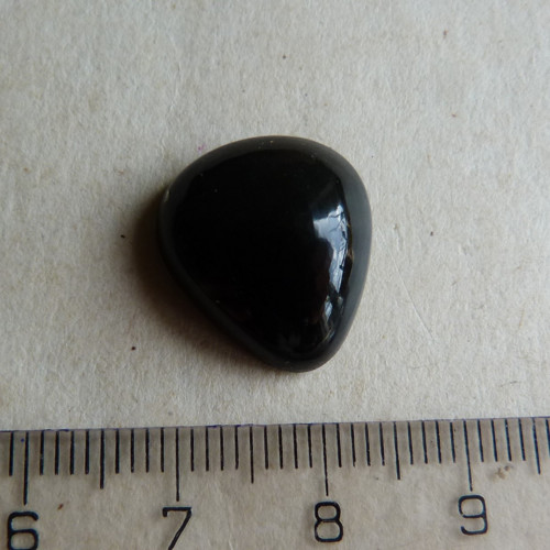 Obsidián duhový - kabašon - 1,7 cm — foto 5