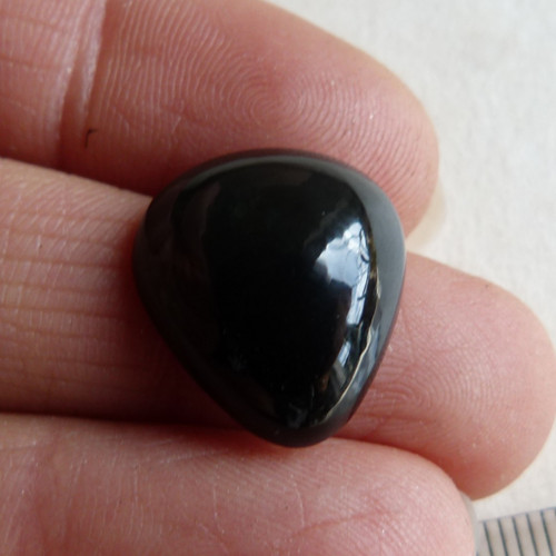 Obsidián duhový - kabašon - 1,7 cm — foto 2