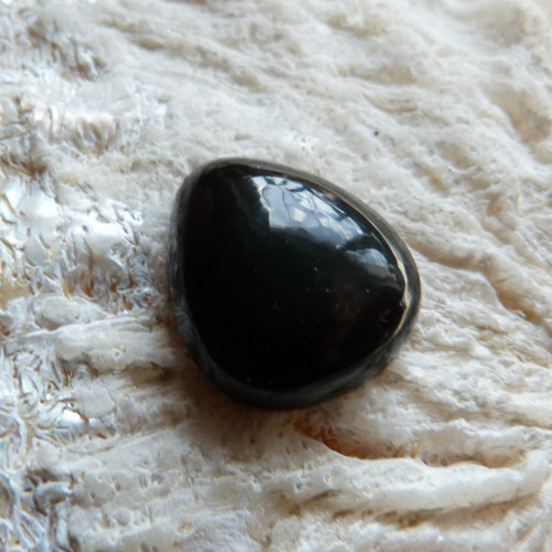 Obsidián duhový - kabašon - 1,7 cm — foto 4