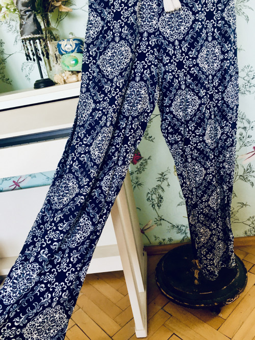 Overal boho modrobílý — foto 3