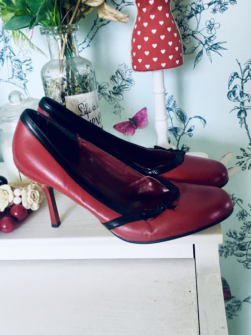 Střevíčky kožené vintage look — foto 3