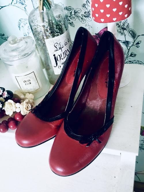 Střevíčky kožené vintage look — foto 4