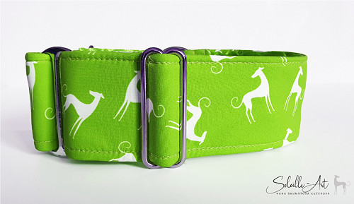 Chrtí obojek martingale - Green Apple — foto 2