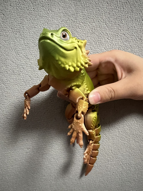 Agama Vousatá - 26 cm - 3D Tisk — foto 3