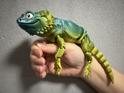 Agama Vousatá - 26 cm - 3D Tisk — foto 2