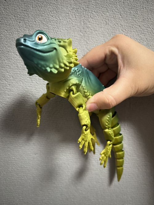 Agama Vousatá - 26 cm - 3D Tisk — foto 3