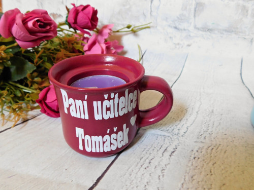 Svícen hrníček pro paní učitelku — foto 4