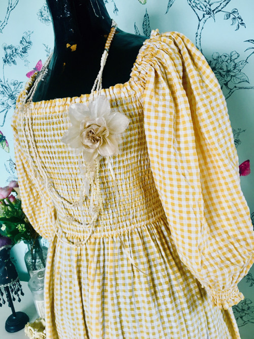 Šaty retro, vichy kostka — foto 5