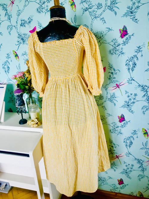 Šaty retro, vichy kostka — foto 6