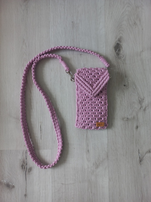 Macrame kabelka/pouzdro na mobil — foto 2