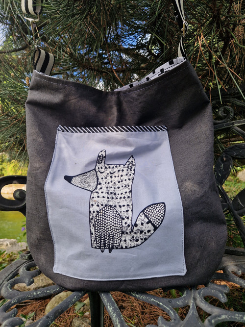 * THICKET GINGIBER ... lněná taška*cross*bag*vak — foto 4