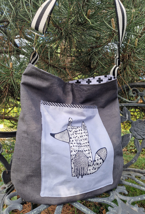 * THICKET GINGIBER ... lněná taška*cross*bag*vak — foto 5