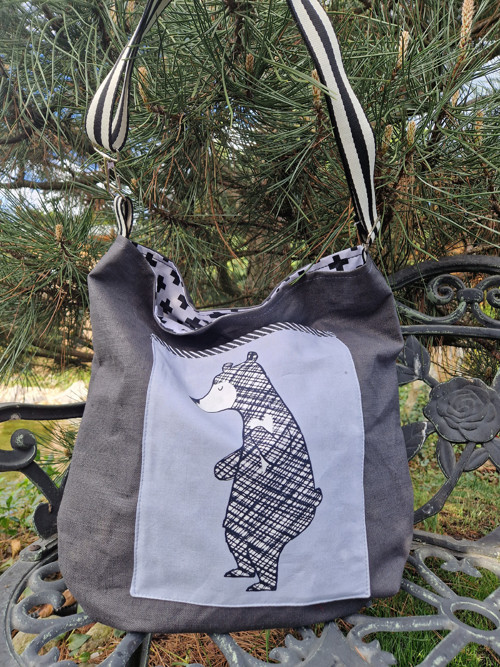 * THICKET GINGIBER ... lněná taška*cross*bag*vak — foto 2