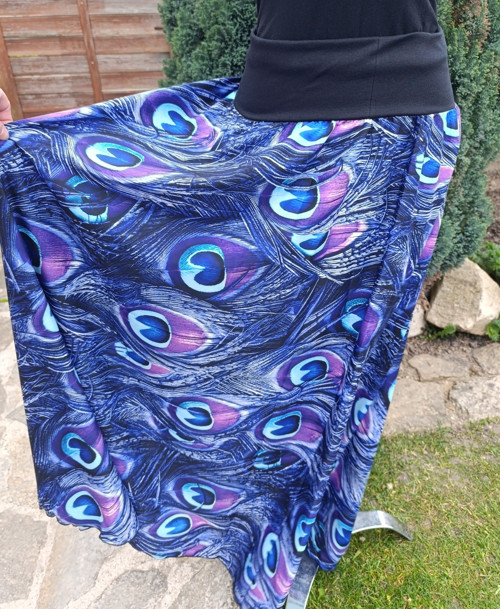 Dámská maxi sukně paví oka — foto 2