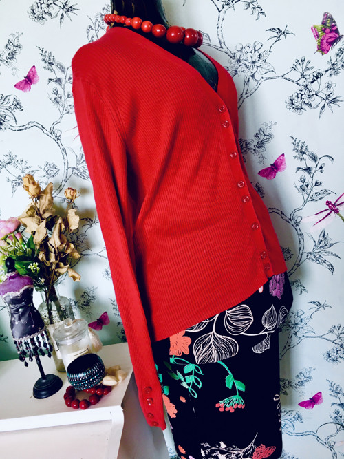 Kardigan klasika red — foto 3