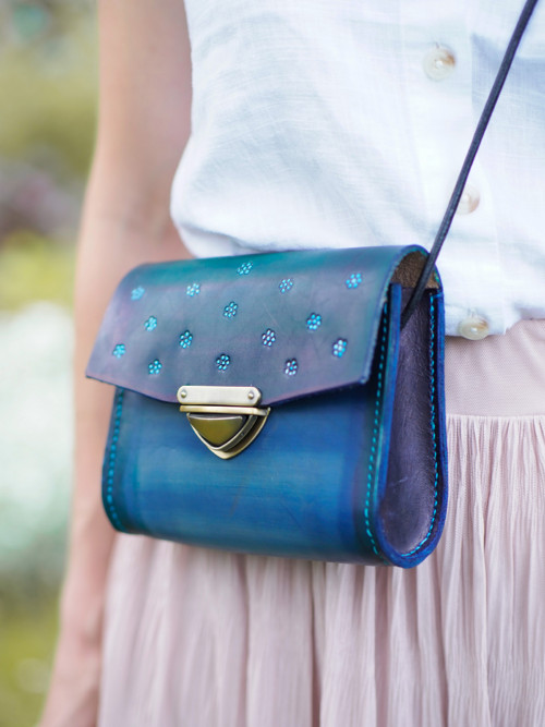 Kožená kabelka VIOLET MINI — foto 5