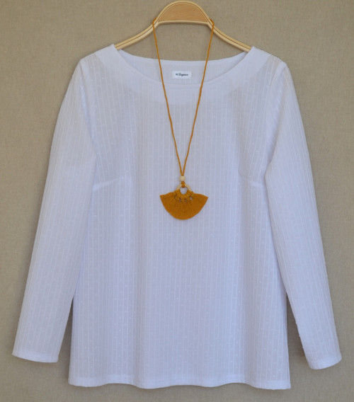 Macramé náhrdelník - hořčicová — foto 3