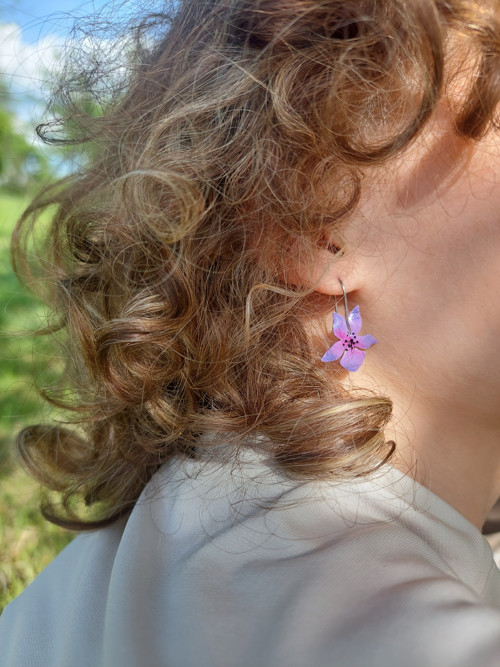 Náušnice fialky — foto 3