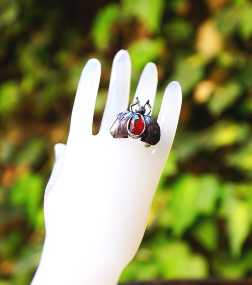 Nerezový prsten.... " Red bee ". — foto 6