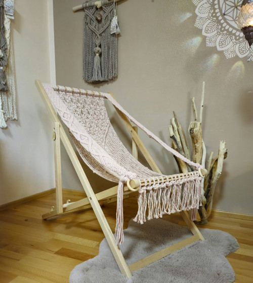 Macramé LEHÁTKO LENY s područkami — foto 2