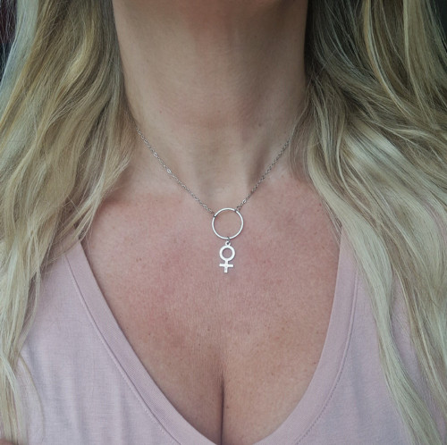 Ocelový náhrdelník*karma*symbol,,ona,, — foto 2