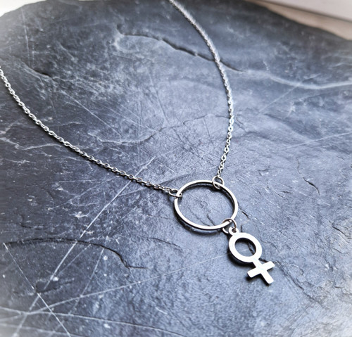Ocelový náhrdelník*karma*symbol,,ona,, — foto 5