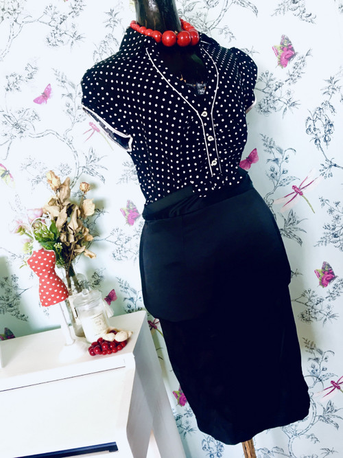 Šaty black and white dots — foto 3