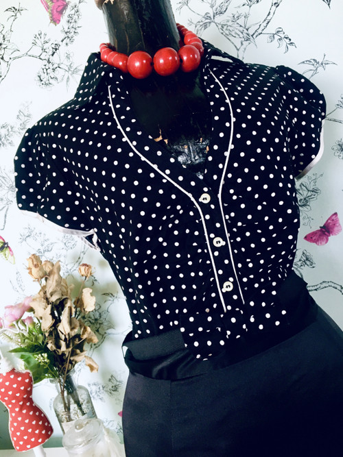 Šaty black and white dots — foto 4
