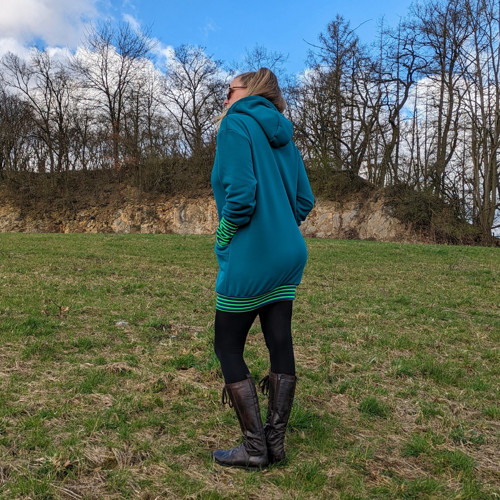 Mikina TULP smaragd pruh — foto 4
