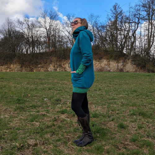 Mikina TULP smaragd pruh — foto 3