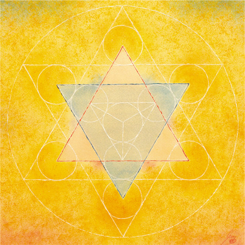 "Hexagram Oheň a voda" (45 x 45 cm) — foto 2