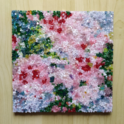 Mozaika sklo FLOWER abstrakce — foto 5