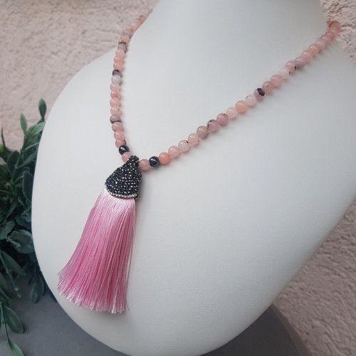 "Jasmine" Náhrdelník (třešňový jaspis) — foto 4