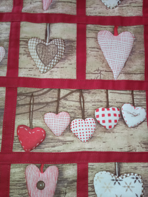 Srdce - patchwork ubrus — foto 4