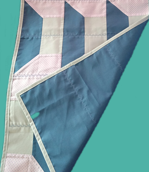 Modré bloky - patchwork ubrus — foto 2