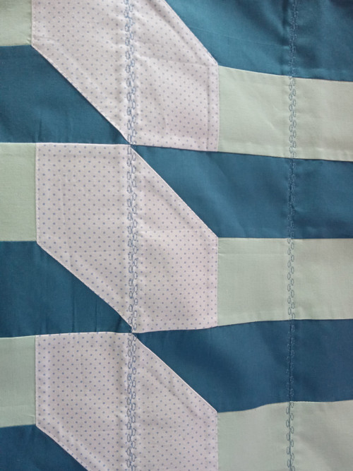 Modré bloky - patchwork ubrus — foto 3