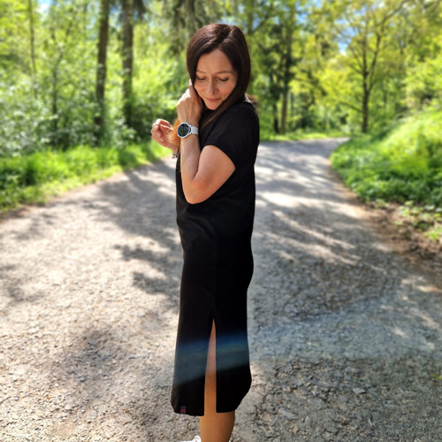 Černé midi šaty Maud...S — foto 4